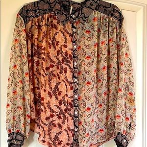 Free People button down top - size small